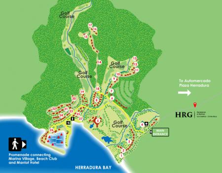 Los Sueños Resort Map
